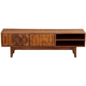 Modern Indian Natural Solid Wood TV Unit